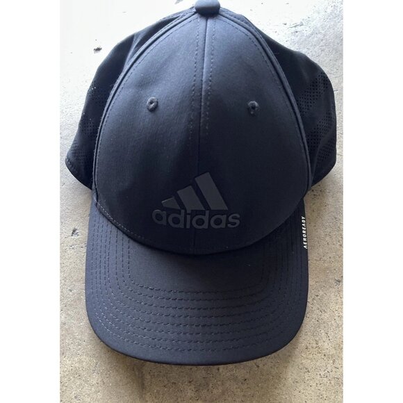 ADIDAS Men’s Sz S/M Hat Adjustable Fit One-Size Aeroready Black Activewear - Picture 3 of 8